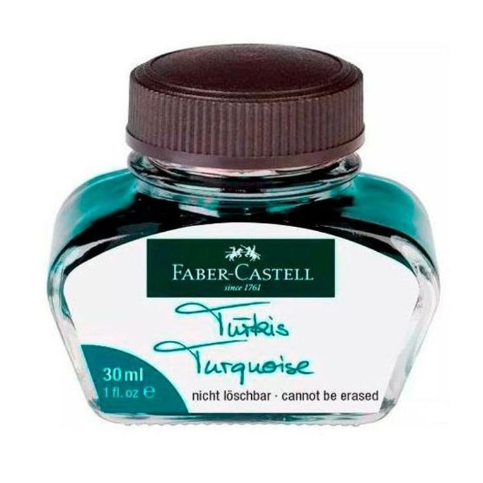Tintero Faber-Castell Turquesa 6 Piezas 30 ml 1