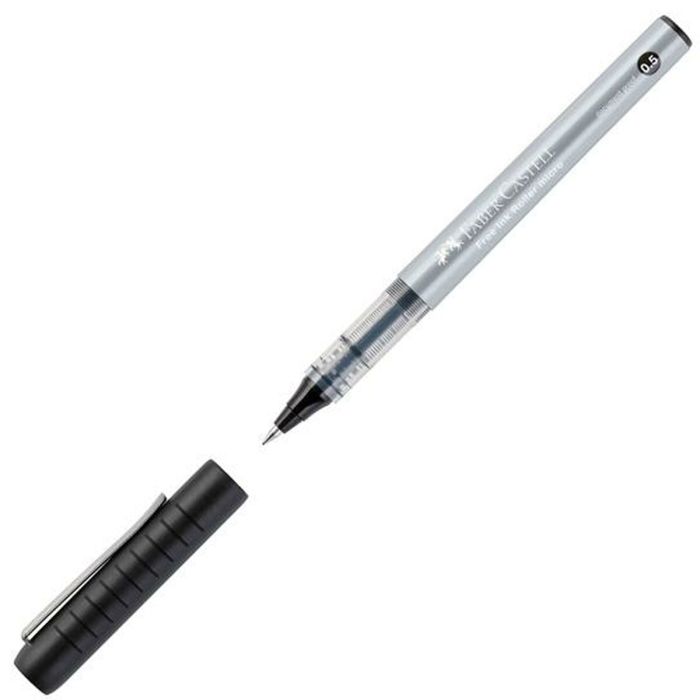 Boligrafo de tinta líquida Faber-Castell Roller Free Ink Negro (12 Unidades) 1 Boligrafo de tinta líquida Faber-Castell Roller Free Ink Negro (12 Unidades) 1