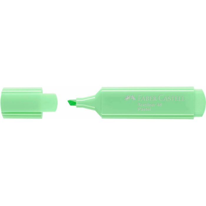 Marcador Fluorescente Faber-Castell Textliner 1546 Pastel Verde Claro (10 Unidades) 2