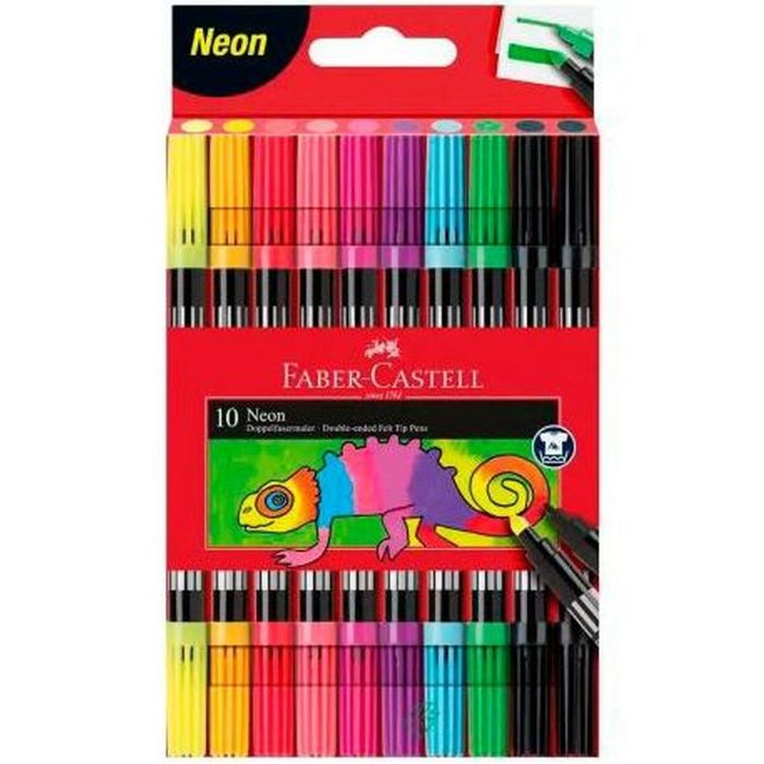 Set de Rotuladores Faber-Castell Neon Estuche 10 Unidades 1 Set de Rotuladores Faber-Castell Neon Estuche 10 Unidades 1