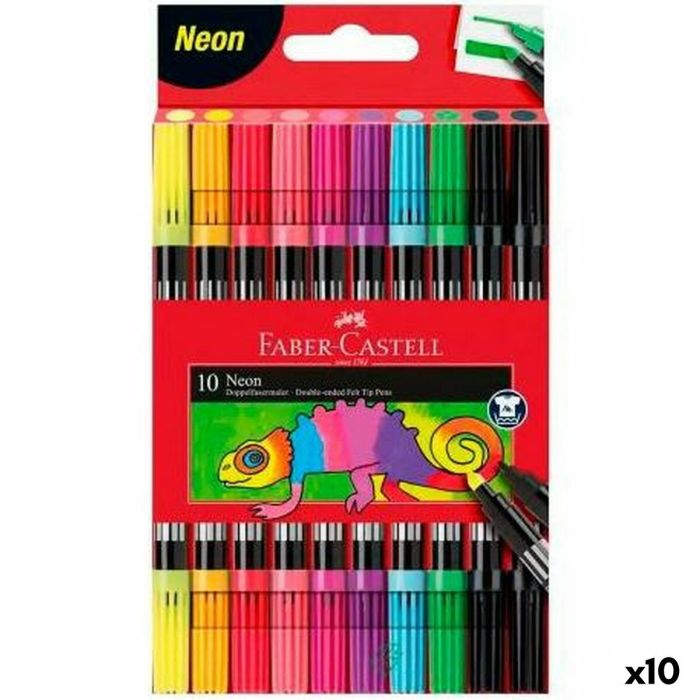 Set de Rotuladores Faber-Castell Neon Estuche (10 Unidades) Set de Rotuladores Faber-Castell Neon Estuche (10 Unidades)