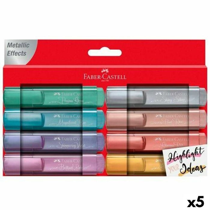 Set de Marcadores Faber-Castell Textliner 46 8 Piezas (5 Unidades) Set de Marcadores Faber-Castell Textliner 46 8 Piezas (5 Unidades)