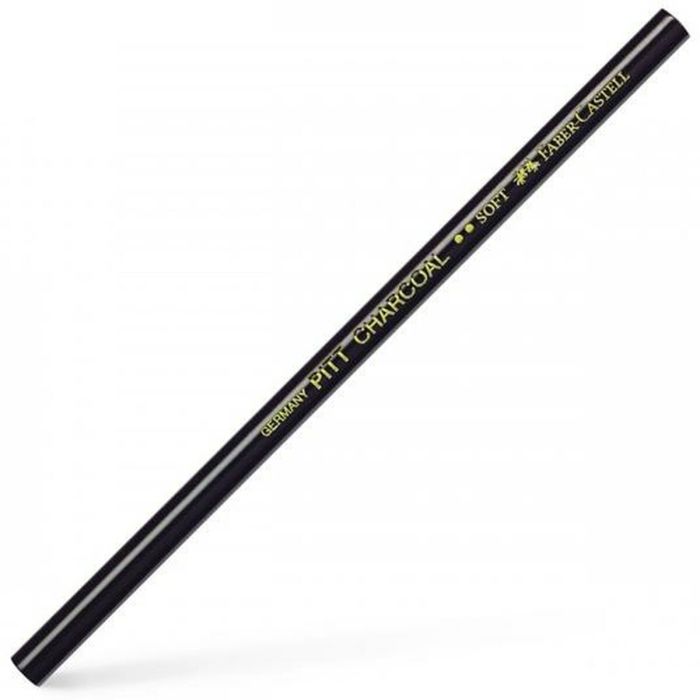 Lápiz Faber-Castell Pitt Charcoal Carbón Negro Azulado (6 Unidades) 1 Lápiz Faber-Castell Pitt Charcoal Carbón Negro Azulado (6 Unidades) 1