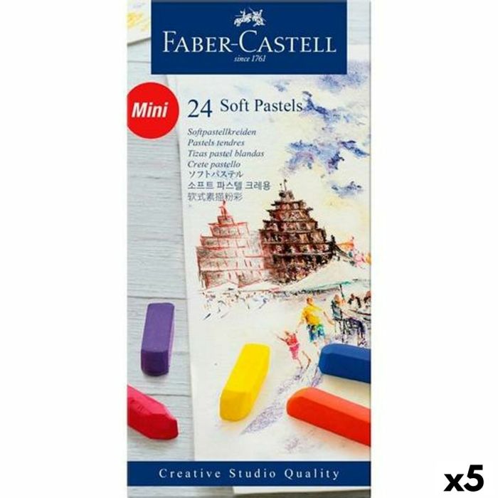 Set de tizas pastel blandas Faber-Castell Multicolor (5 Unidades) 2