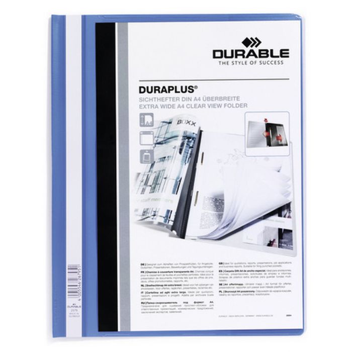 Durable Carpeta de Presentación Dossier Fastener Duraplus A4 Azul - 25 Unidades Durable Carpeta de Presentación Dossier Fastener Duraplus A4 Azul - 25 Unidades