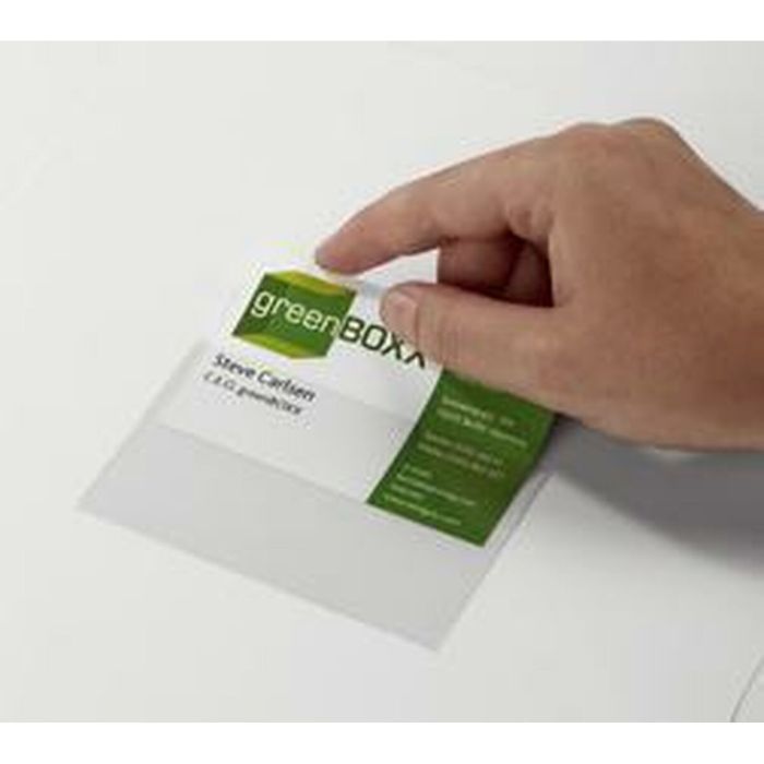 Funda para Tarjeta Identificativa Durable Pocketfix 9,4 x 6,1 cm Transparente Poliestireno (100 Unidades) 1 Funda para Tarjeta Identificativa Durable Pocketfix 9,4 x 6,1 cm Transparente Poliestireno (100 Unidades) 1