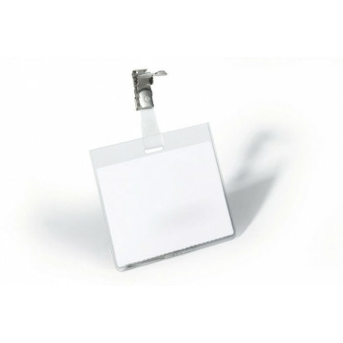 Durable Portanombres Con Clip Para Identificación 60x90 mm Plástico Transparente -25U-