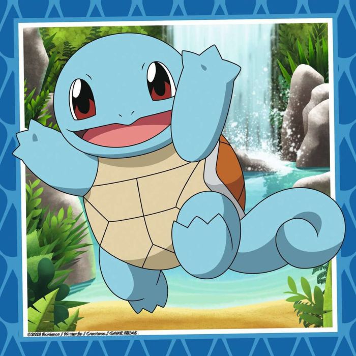 Set de 3 Puzzles Pokémon Ravensburger 05586 Bulbasaur, Charmander & Squirtle 147 Piezas 3