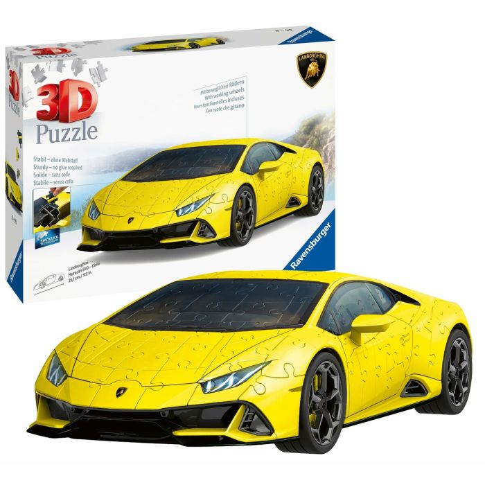 Puzzle 3D Lamborghini Huracan Evo Amarillo 11562 Ravens Puzzle 3D Lamborghini Huracan Evo Amarillo 11562 Ravens