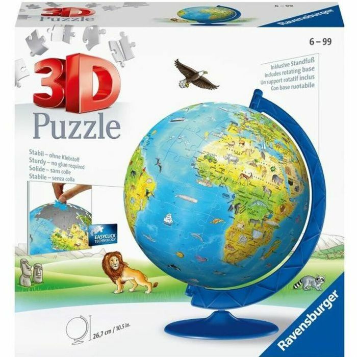 RAVENSBURGER Puzzle 3D World Map 180 piezas