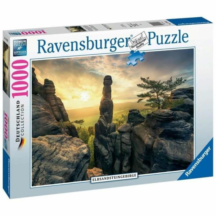 Puzzle Ravensburger 17093 Monolith Elbe Sandstone Mountains 1000 Piezas