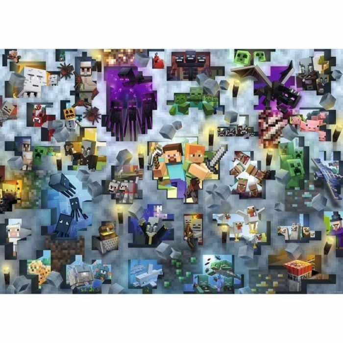 Puzzle Minecraft Mobs 17188 Ravensburger 1000 Piezas 1