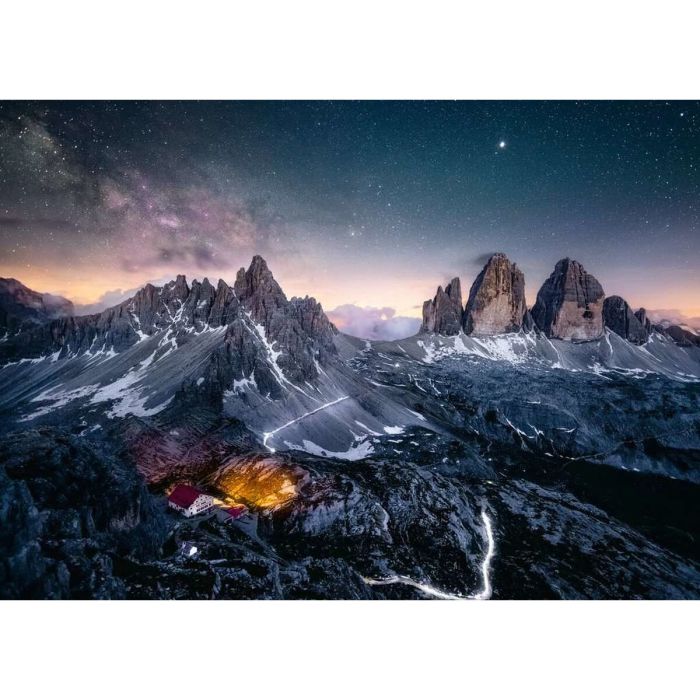 Puzzle Ravensburger 17318 Three Peaks at Lavaredo - Italy 1000 Piezas 1