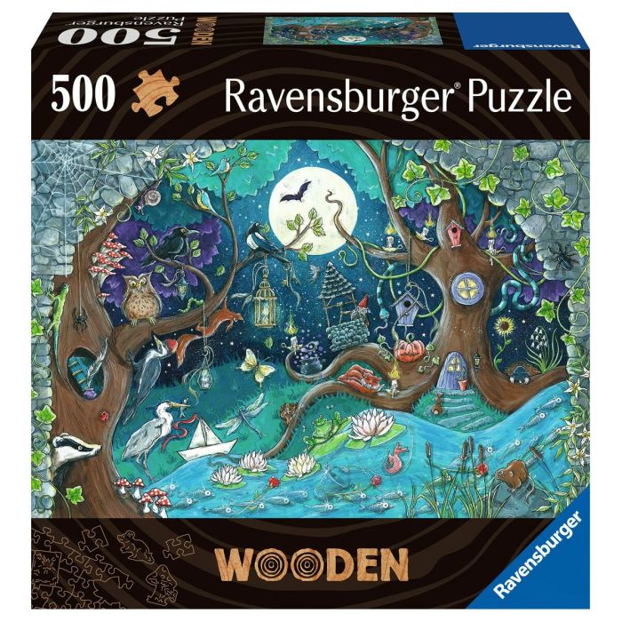 Puzzle Ravensburger 17516 Fantasy Forest Madera 500 Piezas 8