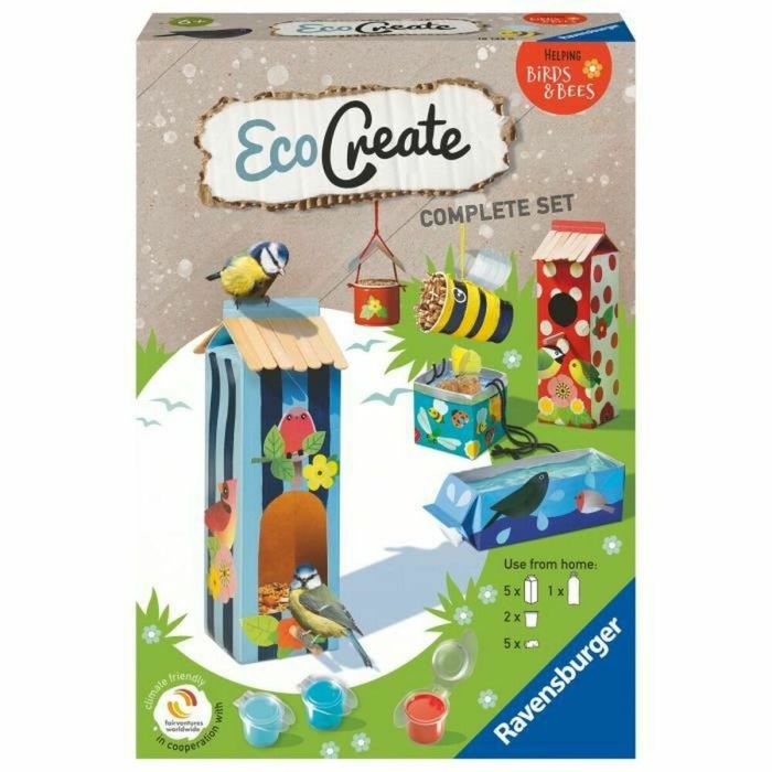 EcoCreate Midi - Todo para animales / Refugios de animales - Ravensburger - Pasatiempos creativos - Bricolaje ecológico - A partir de 6 años