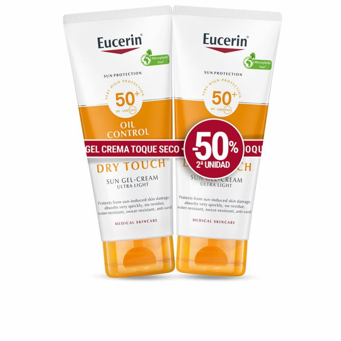 Eucerin Sensitive Protect Toque Seco Gel Crema Spf50+ Promo 2 X 200 mL