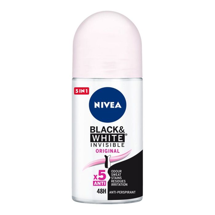 Desodorante Roll-On Black & White Invisible Original Nivea (50 ml)