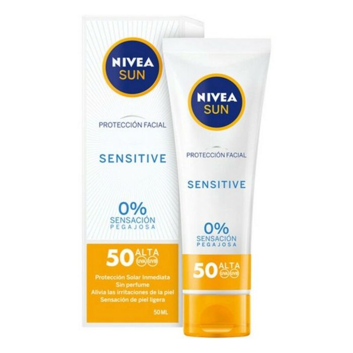 Protector Solar Facial Sensitive Nivea (50 ml) (Unisex) (50 ml)