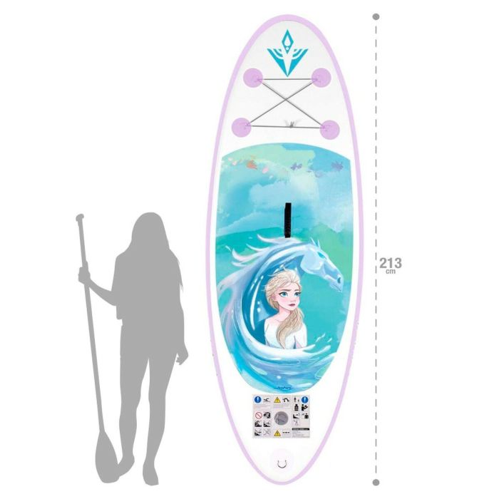 Tabla de Paddle Surf Hinchable con Accesorios Frozen 5