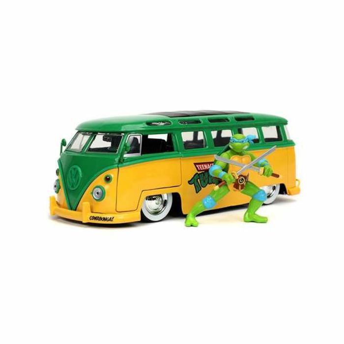Playset Teenage Mutant Ninja Turtles Leonardo & 1962 Volkswagen Bus 2 Piezas 12