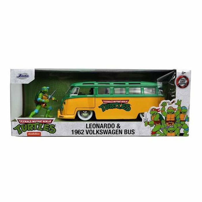 Playset Teenage Mutant Ninja Turtles Leonardo & 1962 Volkswagen Bus 2 Piezas 2