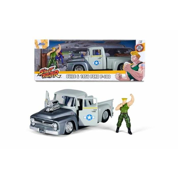 Camioneta street fighter ii gille 1956 ford pickup escala 1:24 inlcuye figura guile Camioneta street fighter ii gille 1956 ford pickup escala 1:24 inlcuye figura guile
