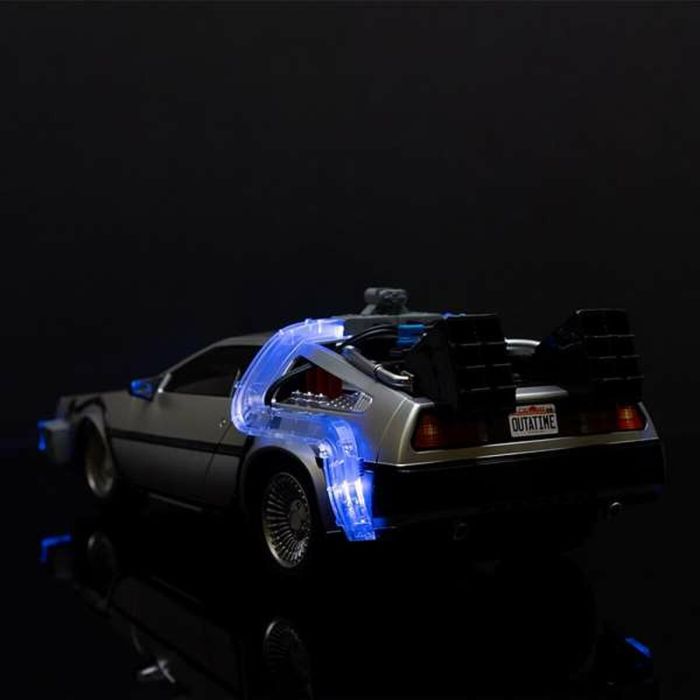 Coche Radio Control Back to the Future Delorean Plateado 1:16 1