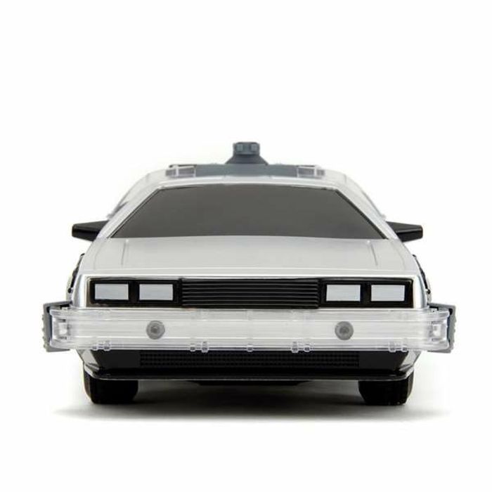 Coche Radio Control Back to the Future Delorean Plateado 1:16 9