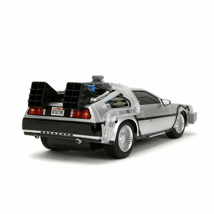 Coche Radio Control Back to the Future Delorean Plateado 1:16 8