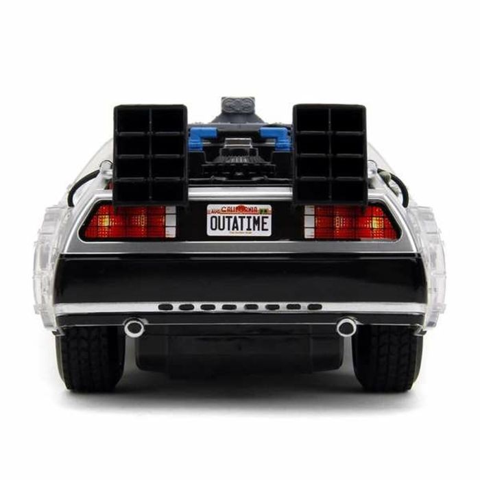 Coche Radio Control Back to the Future Delorean Plateado 1:16 7