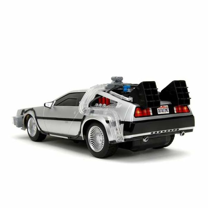 Coche Radio Control Back to the Future Delorean Plateado 1:16 6