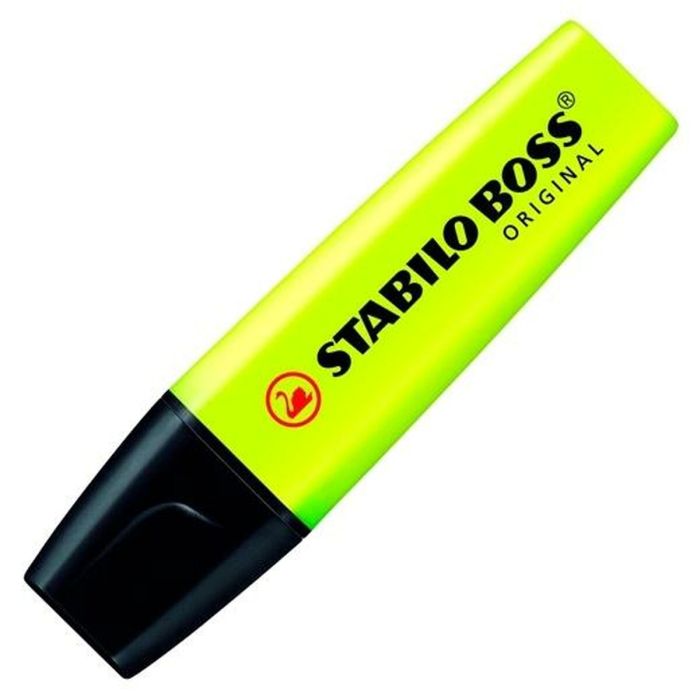 Marcador Fluorescente Stabilo Boss Amarillo 10 Unidades 1