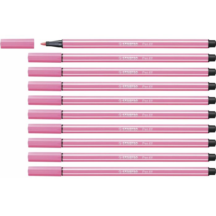 Stabilo Rotulador Pen 68 Rosa Claro Caja 10 Ud