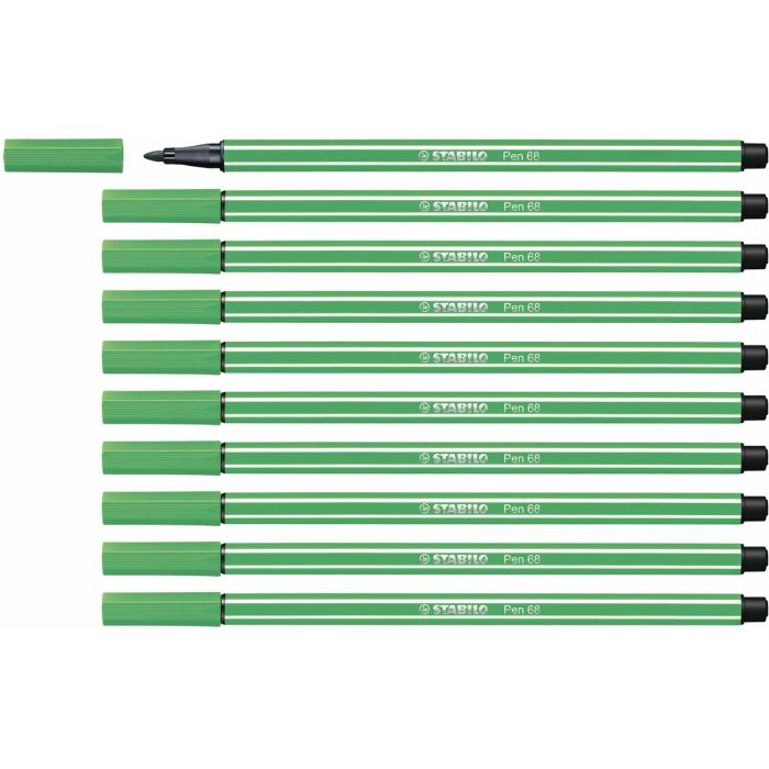 Rotuladores Stabilo Pen 68 Verde (10 Piezas)