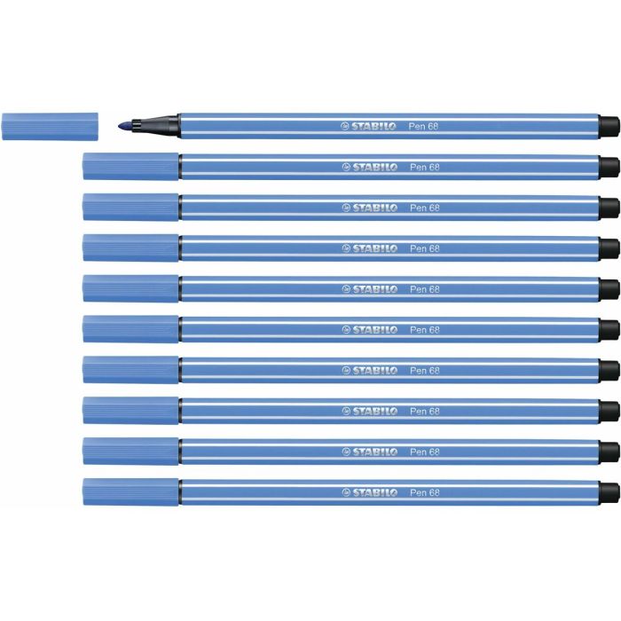 Rotuladores Stabilo Pen 68 Azul oscuro (10 Piezas)