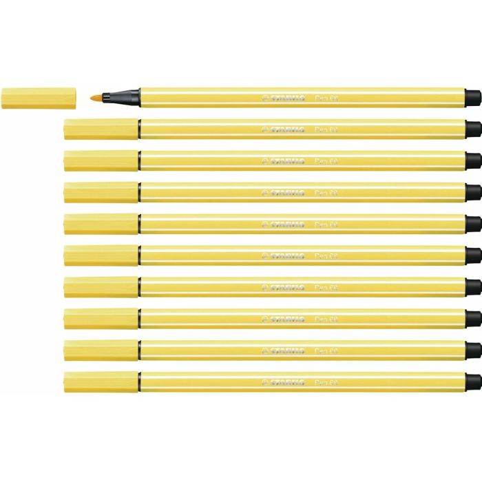 Stabilo Rotulador Pen 68 Amarillo Caja 10 Ud