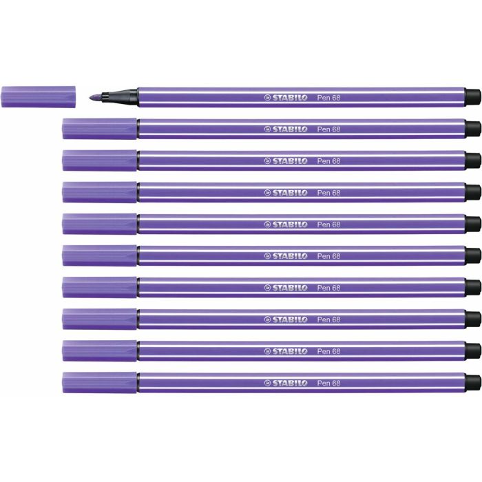 Stabilo Rotulador Pen 68 Violeta Caja 10 Ud