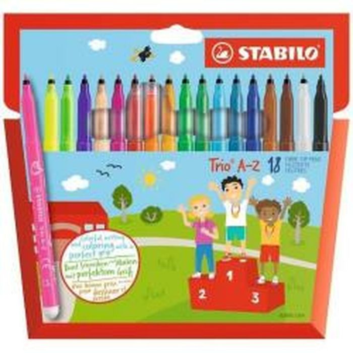 Set de Rotuladores Stabilo 378/1-18-01 Multicolor (18 Piezas)