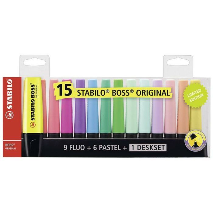 Set de Marcadores Fluorescentes Stabilo Boss Multicolor (5 Unidades) 1
