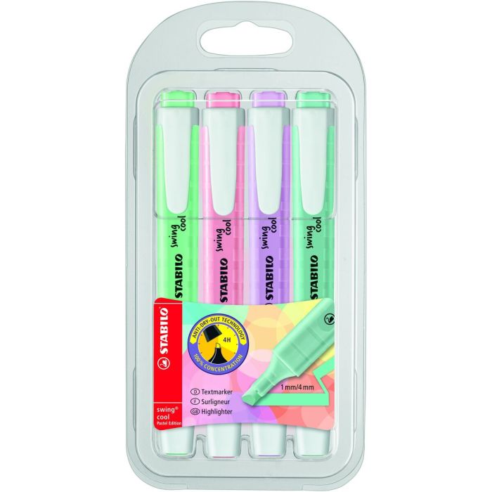 Set de Marcadores Fluorescentes Stabilo Swing Cool Pastel Multicolor (5 Unidades) 1