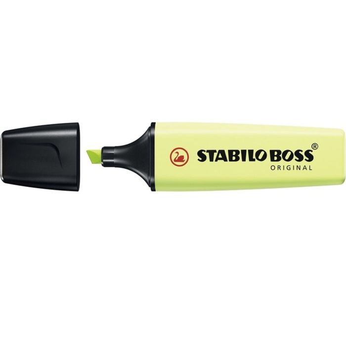 Marcador Fluorescente Stabilo Boss Verde limón (10) 1