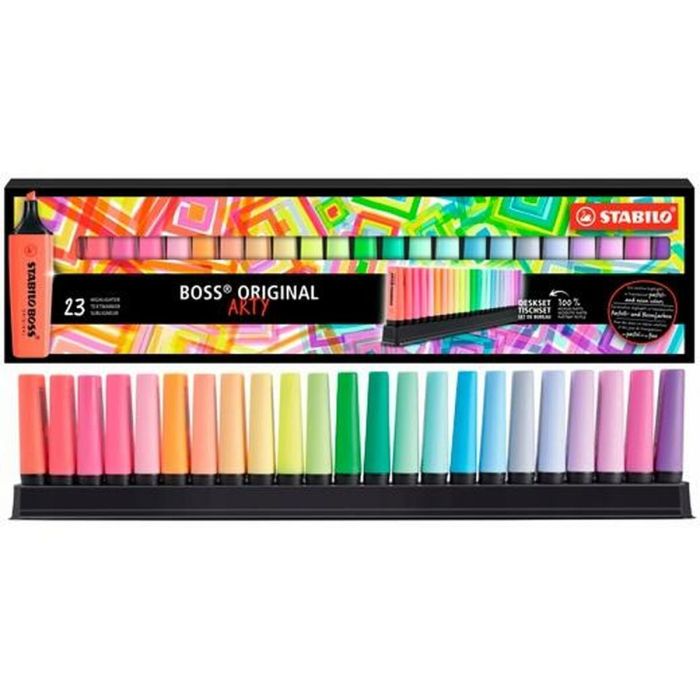 Set de Marcadores Fluorescentes Stabilo Boss Arty Multicolor (5 Unidades) 2