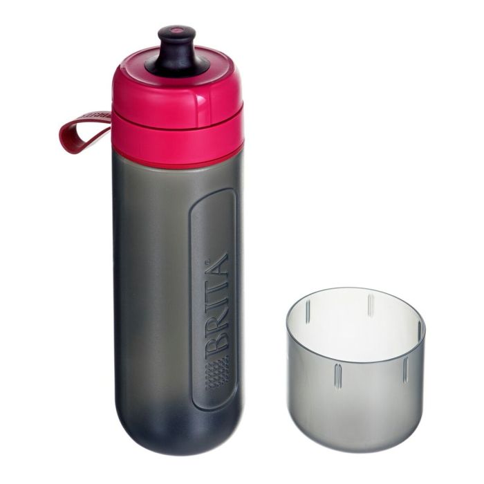 Botella con Filtro de Carbono Brita Fill&Go Active Negro Rosa 600 ml 4 Botella con Filtro de Carbono Brita Fill&Go Active Negro Rosa 600 ml 4