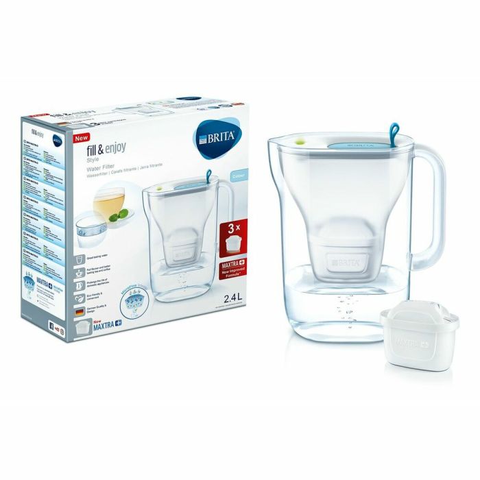 Brita Carafe Filtrante 'Style' Grise + 1 filtre MaxtraPro - 2.4l