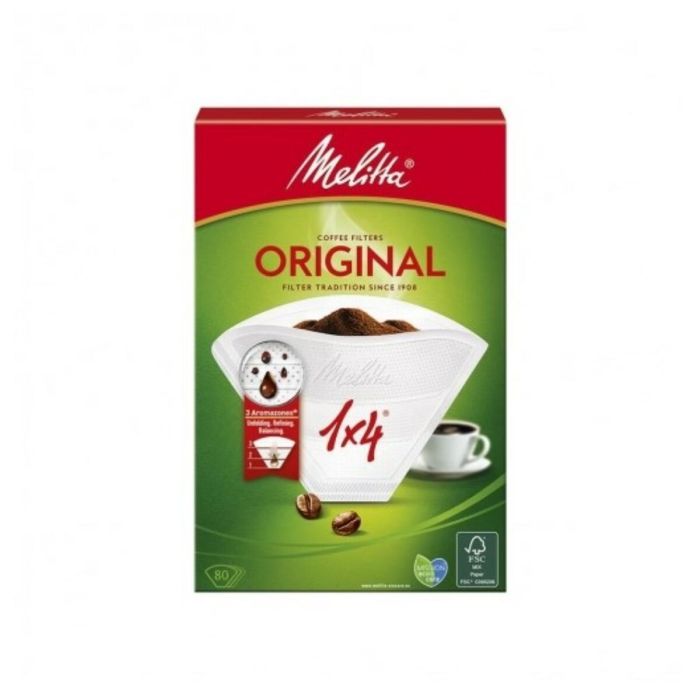 Filtros de café desechables Melitta 65-ME-17 Cafetera (80 uds)