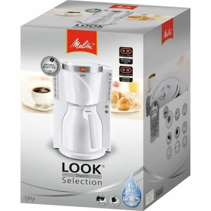 Cafetera Eléctrica Melitta LOOK IV THERM SELECTION 1011-11 Blanco 1000 W 1,2 L 6