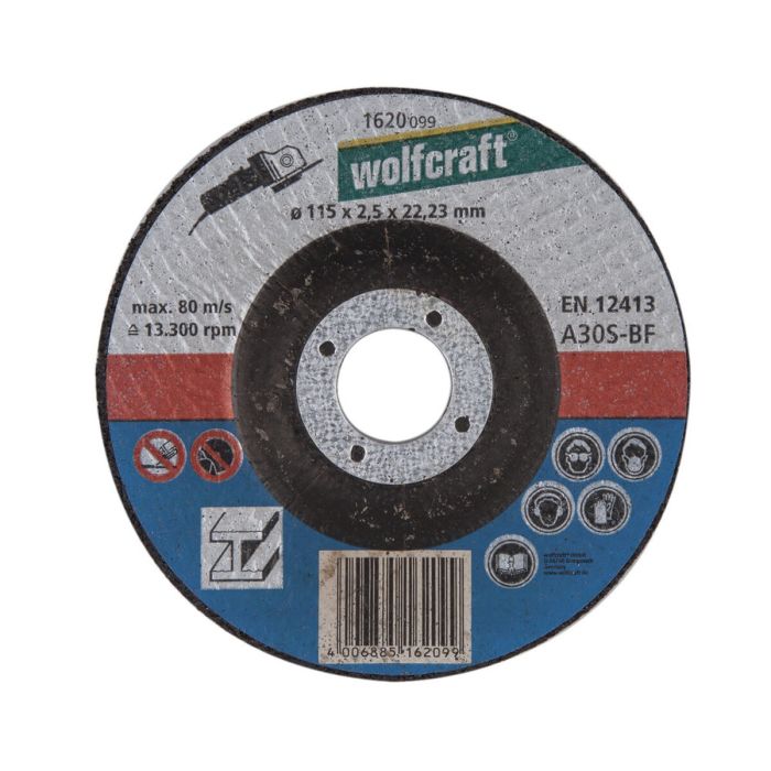 Disco de corte para metal ø125x2,5x22,23mm. 1622099 wolfcraft