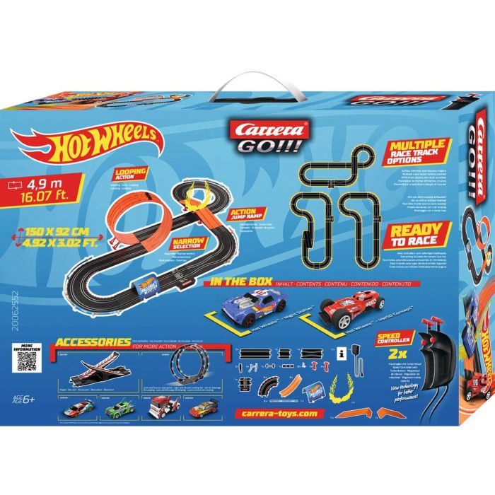 Pista de Carreras Carrera-Toys GO!!! Hot Wheels 4.9 4,9 m 2 coches 1