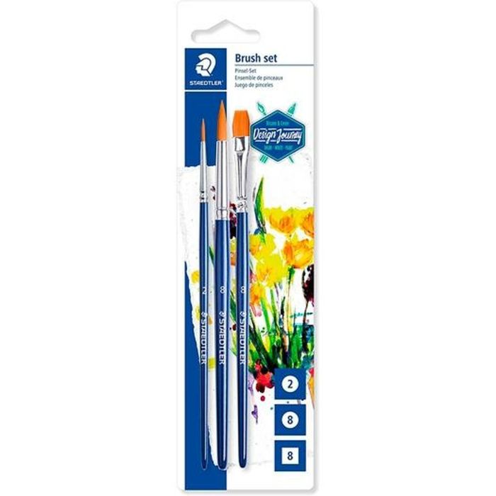 Pinceles Staedtler 989-SBK3-3 Azul Blanco 3 Piezas (3 Unidades)