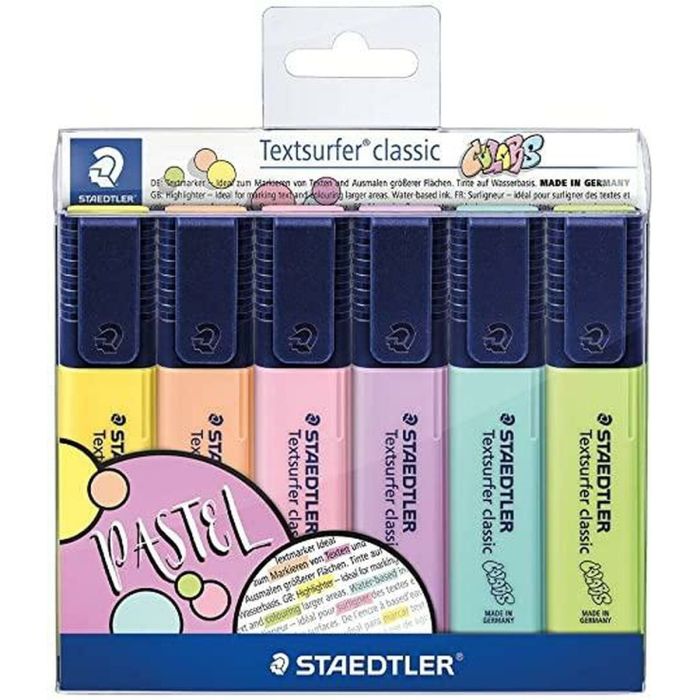 Set de Marcadores Fluorescentes Staedtler Textsurfer Classic Pastel Pastel 5 Unidades 1